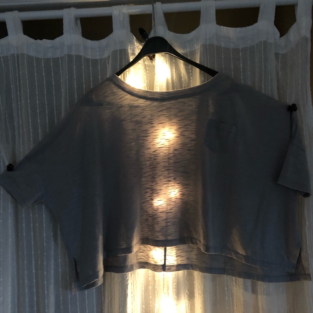 Grey Crop Top